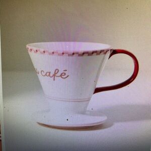 ❤️ ANTHROPOLOGIE CAFE VIOLETTE HANDPAINTED STONEWARE POUROVER COFFEE MAKER NEW